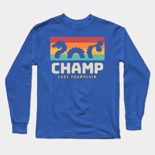 Champ Lake Champlain Monster American Folklore Long Sleeve T-Shirt